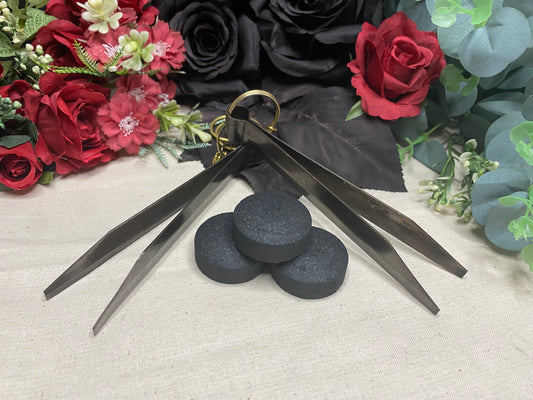 Charcoal Tongs with Keychain